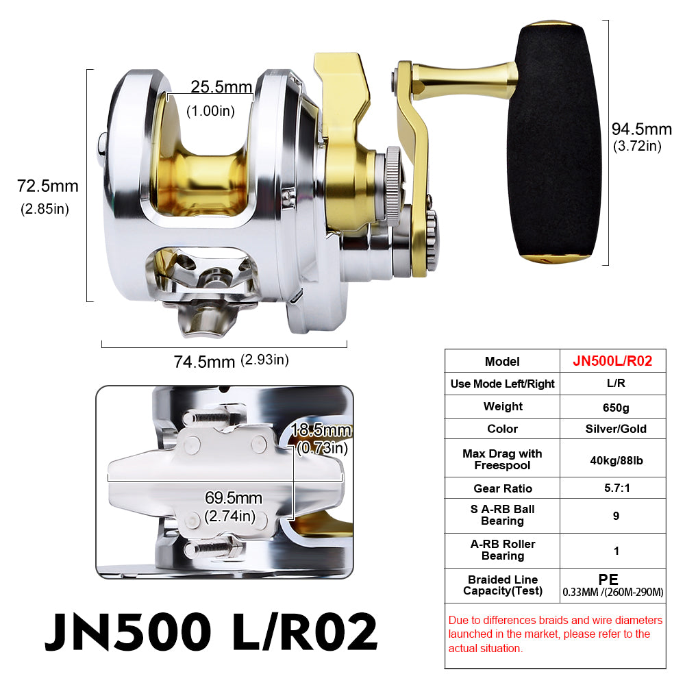 KATUYSHA JN500 L/R02 Jigging Reels