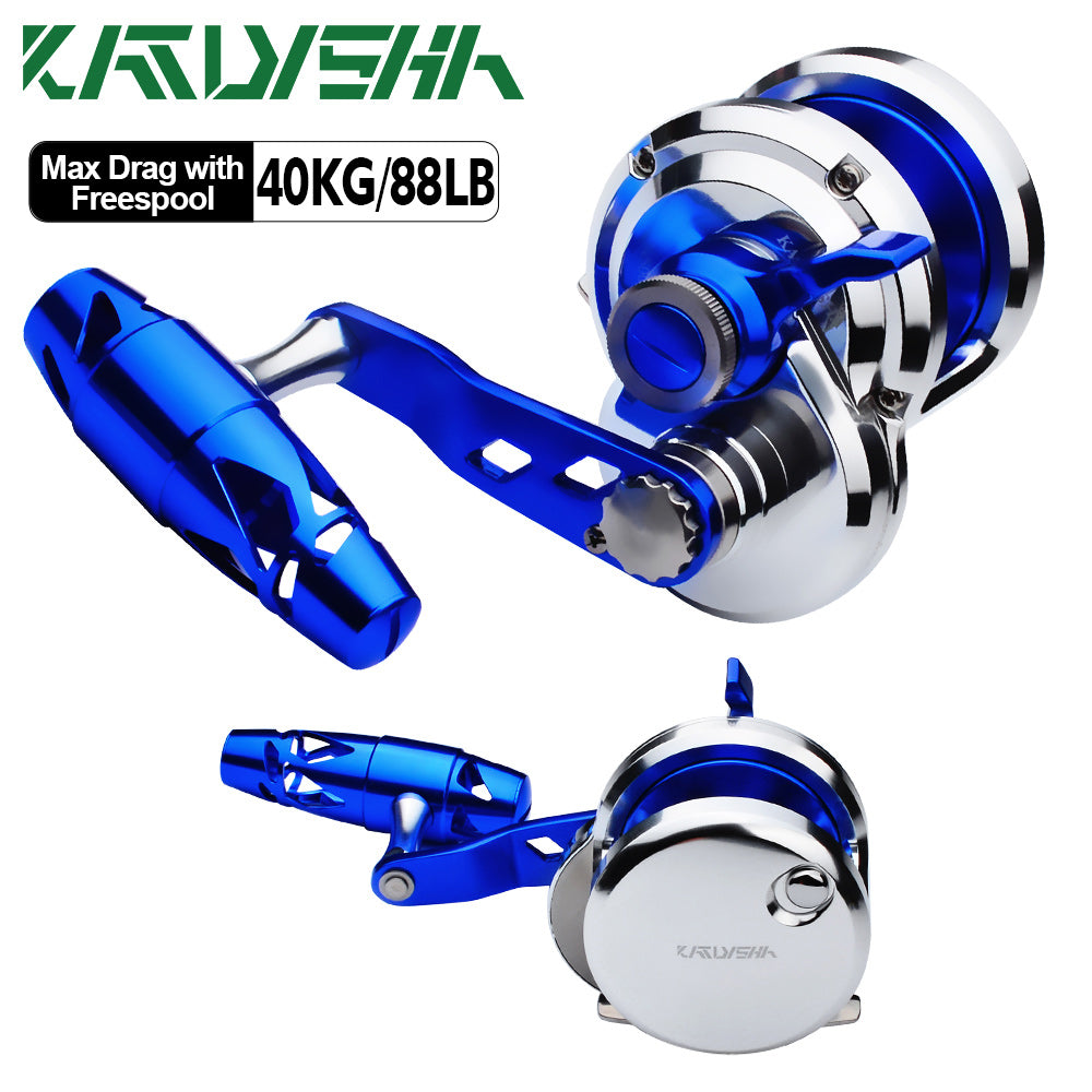 KATUYSHA All Aluminum Saltwater Jigging Reels CNC Precision Processed Fishing Reels 500 Size Trolling Reels