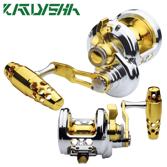 KATUYSHA  KSJ12L/R01 Silver - Gold Jigging Ree