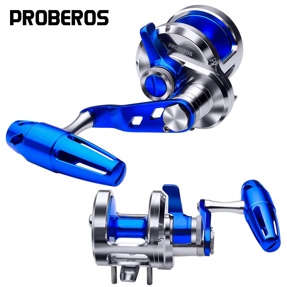 KATUYSHA PJG Jigging Reel Aluminum Alloy Jig Reel Zero Gap Smooth Drag Pre - Spooled PE Line Jigging Reel 300/400 Series Fishing Tackle