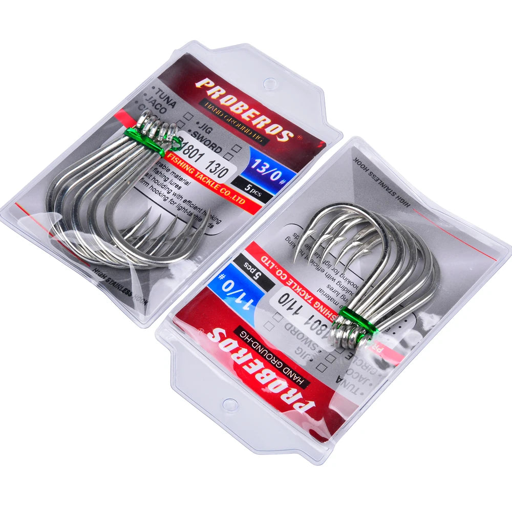 KATUYSHA Jig Fishing Hook High Carbon Steel - Barbed with Hydrophilic Coating for Faster Sinking