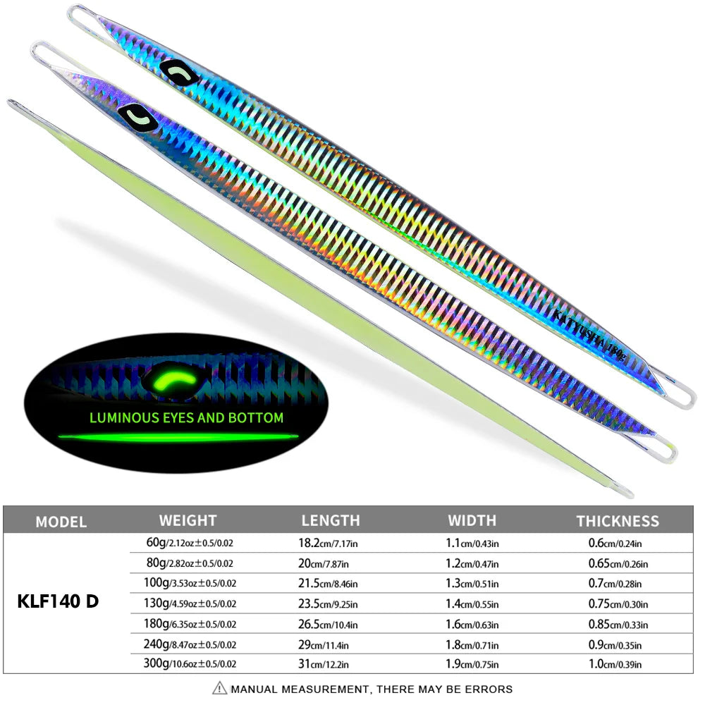 KATUYSHA Metal Jig Fishing Lure Swimbait Spinner Cast 3D Laser Wobbler Pike Spoon Carp Hook Sea Tackle Kit Pesca Artificial Bait