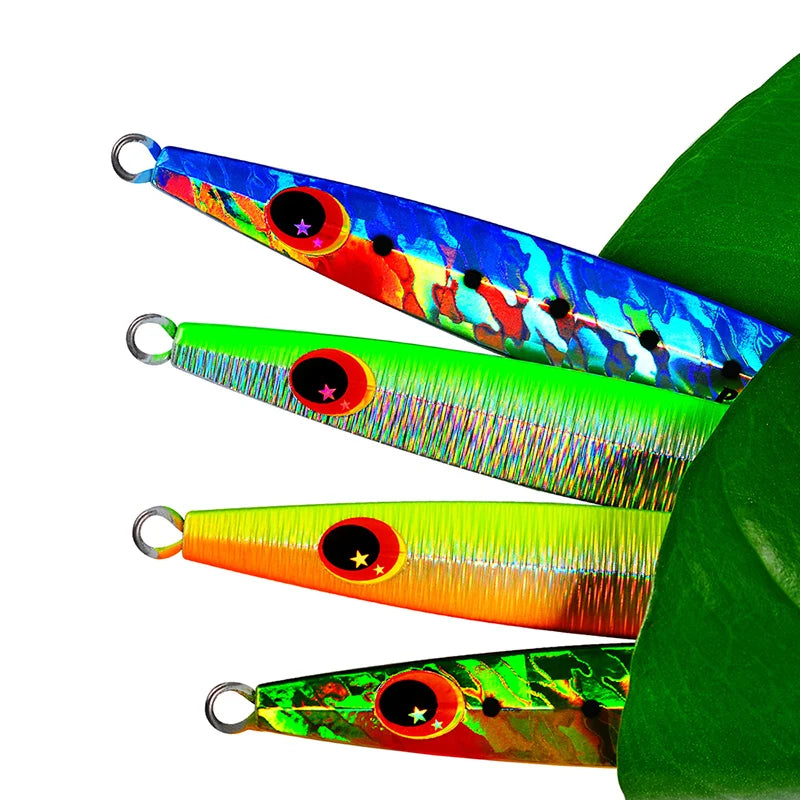 KATUYSHA 60g-80g-100gGlowing Sea Fishing Lure Long Throw Metal Lure Seawater Jigging Lure Boat Fishing Bait