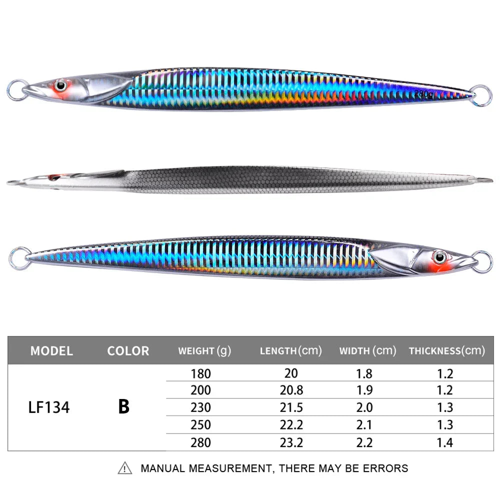 1PC KATUYSHA Metal Fishing Lure 180-200-230-250-280g Artificial Jig Baits Hard Wobblers Fast Trolling Jigging Sea pesca Isca