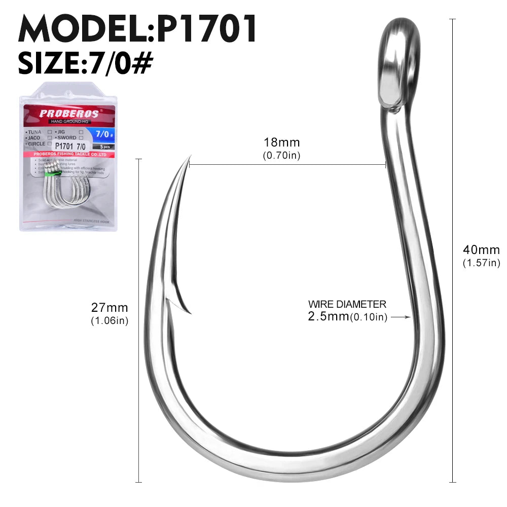 KATUYSHA Jig Fishing Hook High Carbon Steel - Barbed with Hydrophilic Coating for Faster Sinking