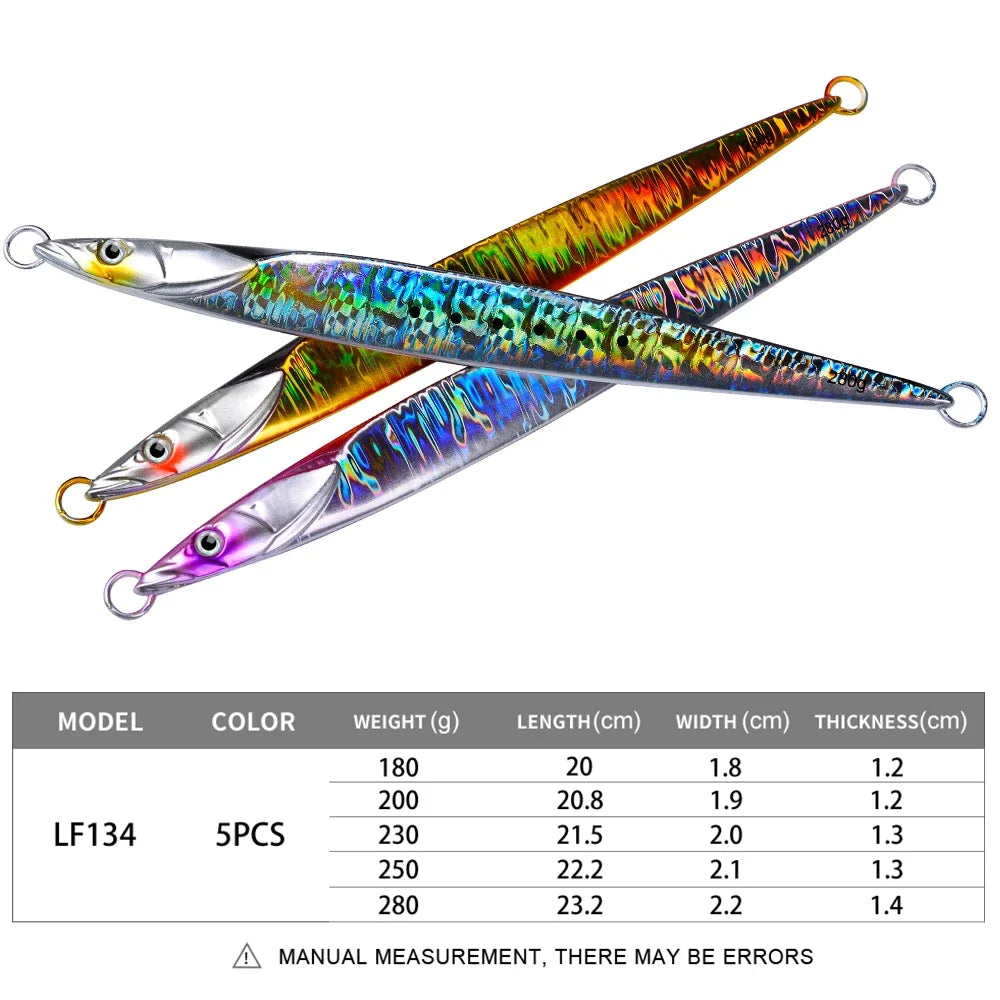 1PC KATUYSHA Metal Fishing Lure 180-200-230-250-280g Artificial Jig Baits Hard Wobblers Fast Trolling Jigging Sea pesca Isca
