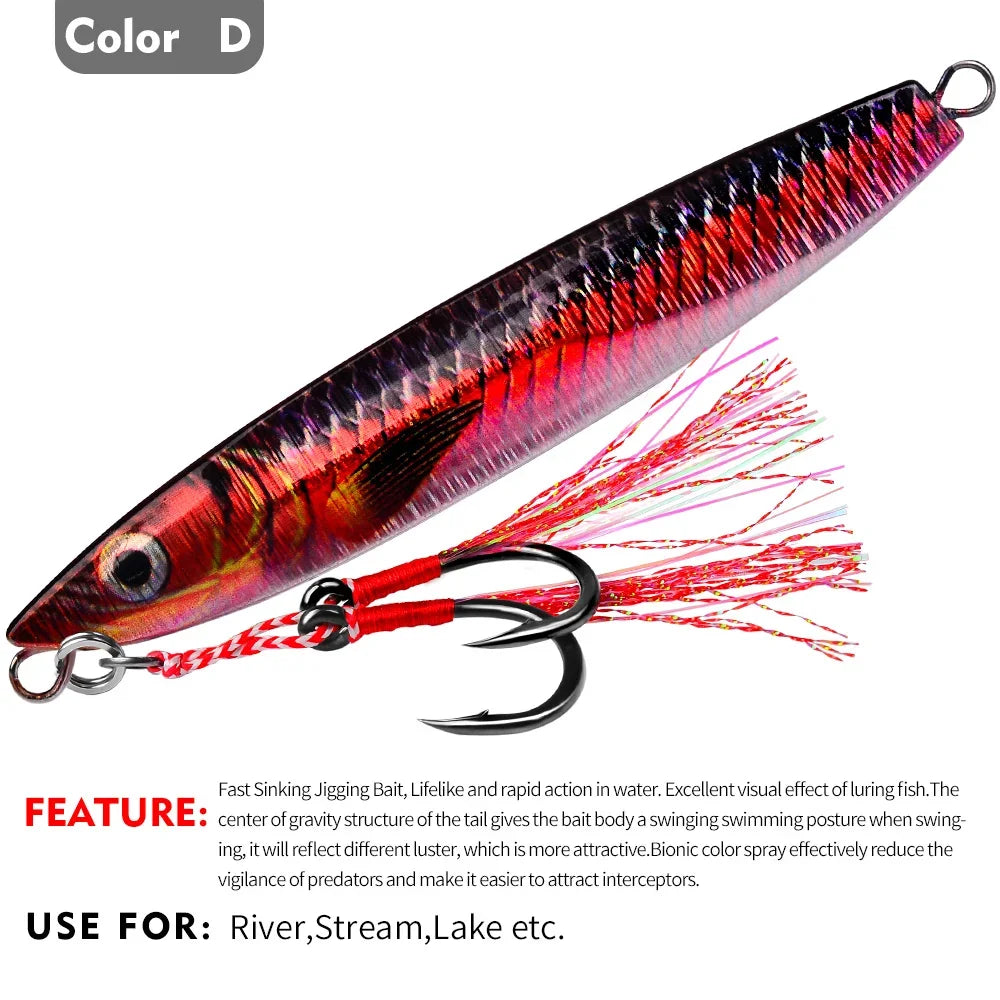 KATUYSHA Metal Jig Fishing Lure Cast Hook Swimbait 3D Laser Wobbler Pike Spoon Carp Spinner Sea Tackle Kit Pesca Artificial Bait