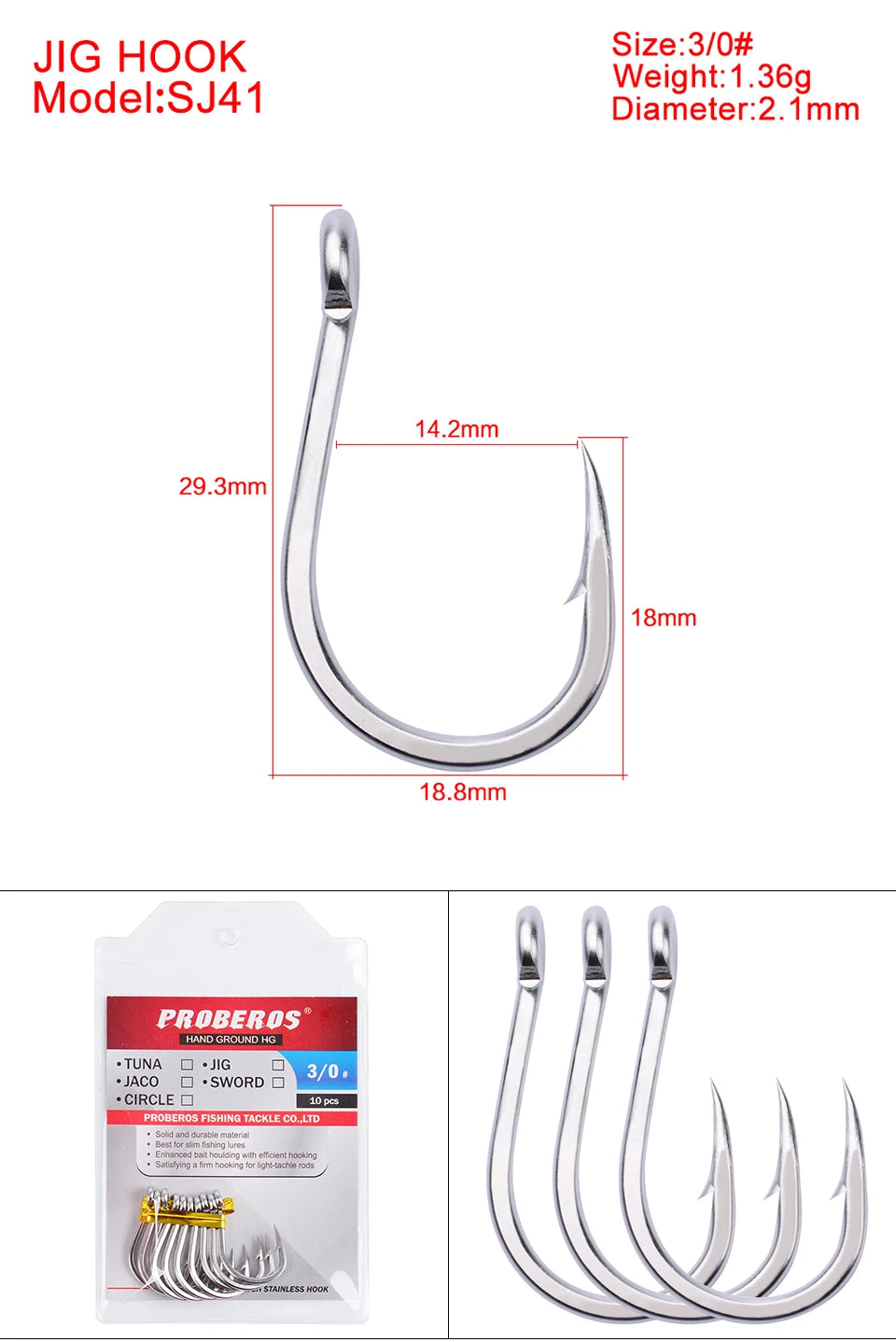KATUYSHA 2025 Direct Stainless Steel Heavy Jig Hooks - Reinforced for Deep Sea Tuna Fishing
