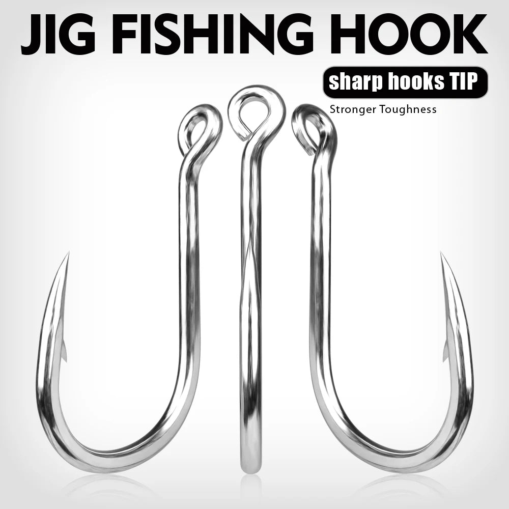 KATUYSHA Jig Fishing Hook High Carbon Steel - Barbed with Hydrophilic Coating for Faster Sinking