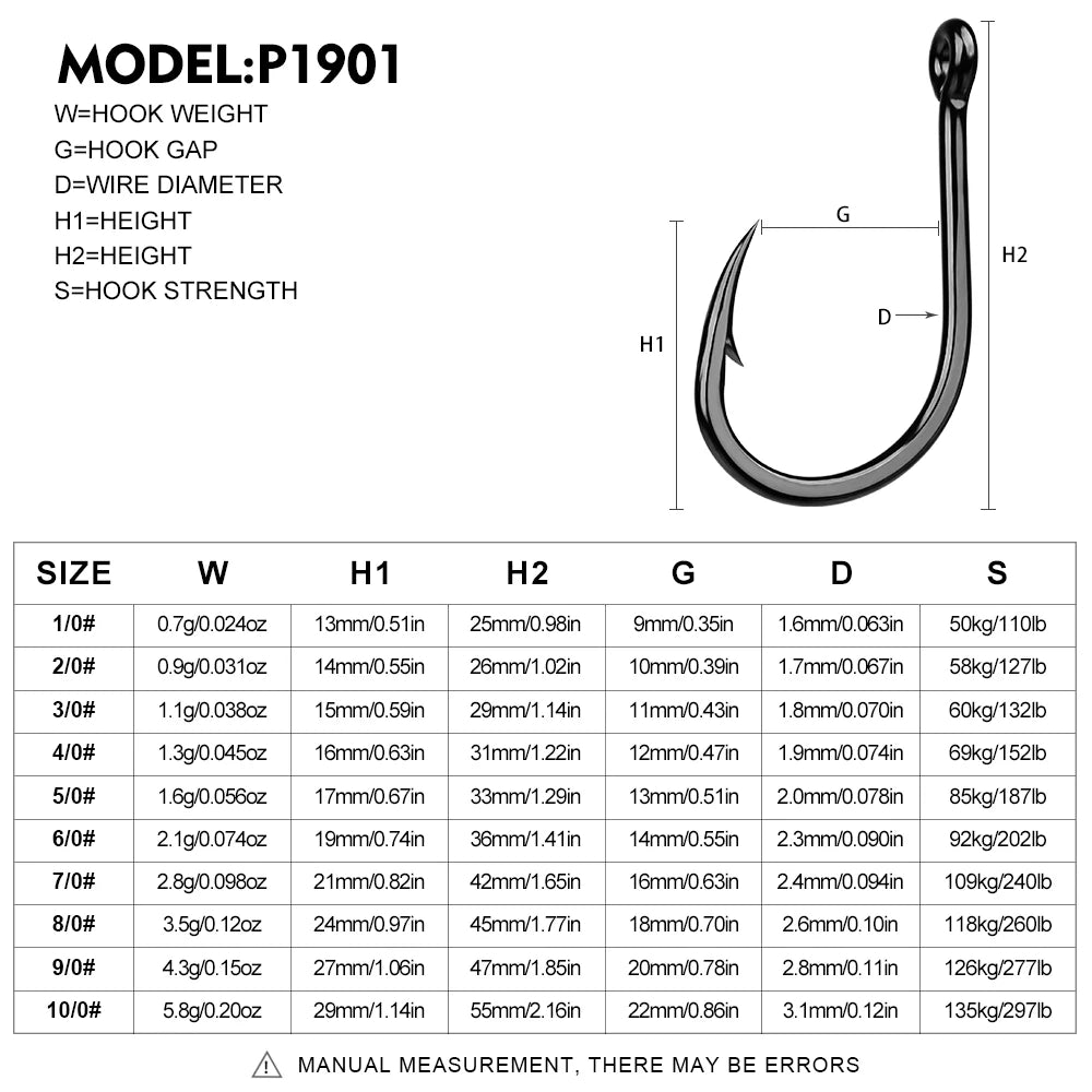 KATUYSHA Bulk Barbed Jig Fishing Hooks - High Carbon Steel with Pressure-Sensitive Bend