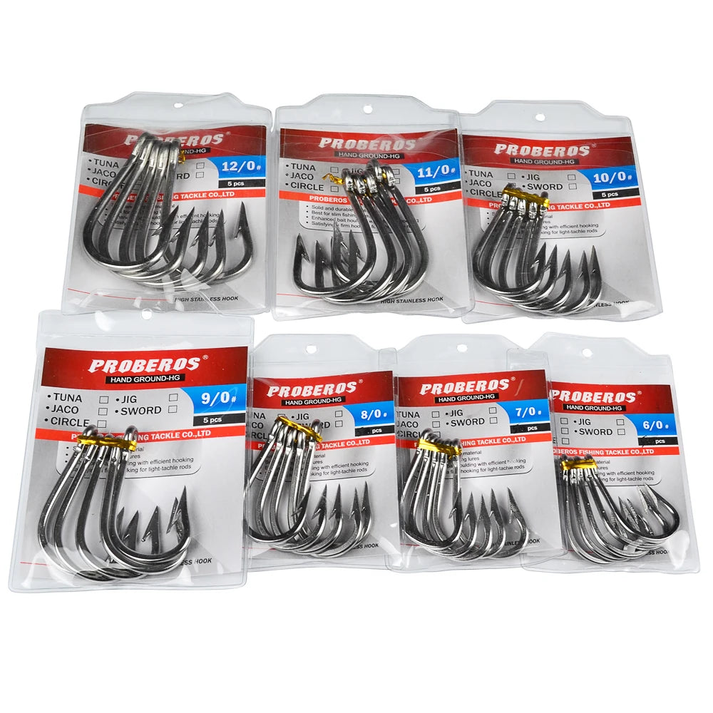 KATUYSHA Wholesale Deep Sea Swordfish Hooks - 316 Stainless Steel Polymer Coating Trolling/Deep Dropping