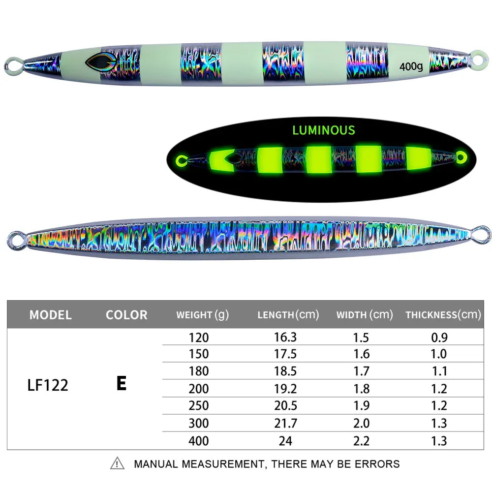 KATUYSHA 1PCS Metal Jigs Lure 120g-400g Sinking Saltwater Vertical Fishing Jigging Bait Long Casting Hard Wobbler Sea Pesca Isca