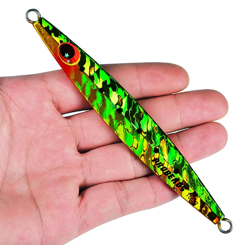 KATUYSHA 60g-80g-100gGlowing Sea Fishing Lure Long Throw Metal Lure Seawater Jigging Lure Boat Fishing Bait