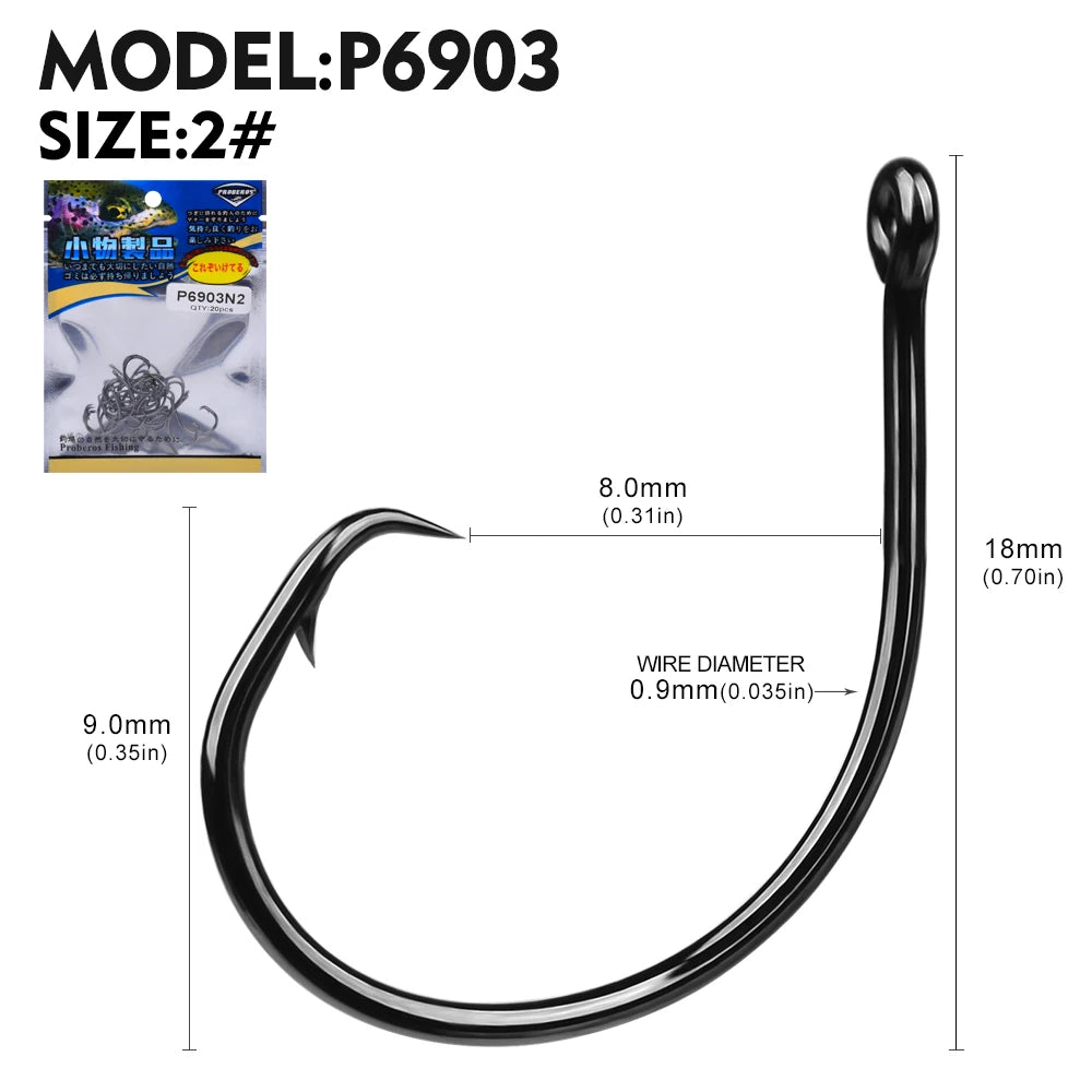 KATUYSHA 4#-7/0# Wholesale Anti-Rust Jig Hooks - High Carbon Steel with Fast Penetration Micro-Serrated Tip