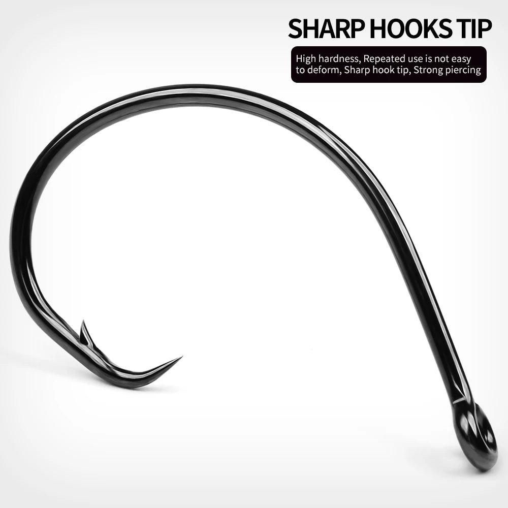 KATUYSHA 4#-7/0# Wholesale Anti-Rust Jig Hooks - High Carbon Steel with Fast Penetration Micro-Serrated Tip