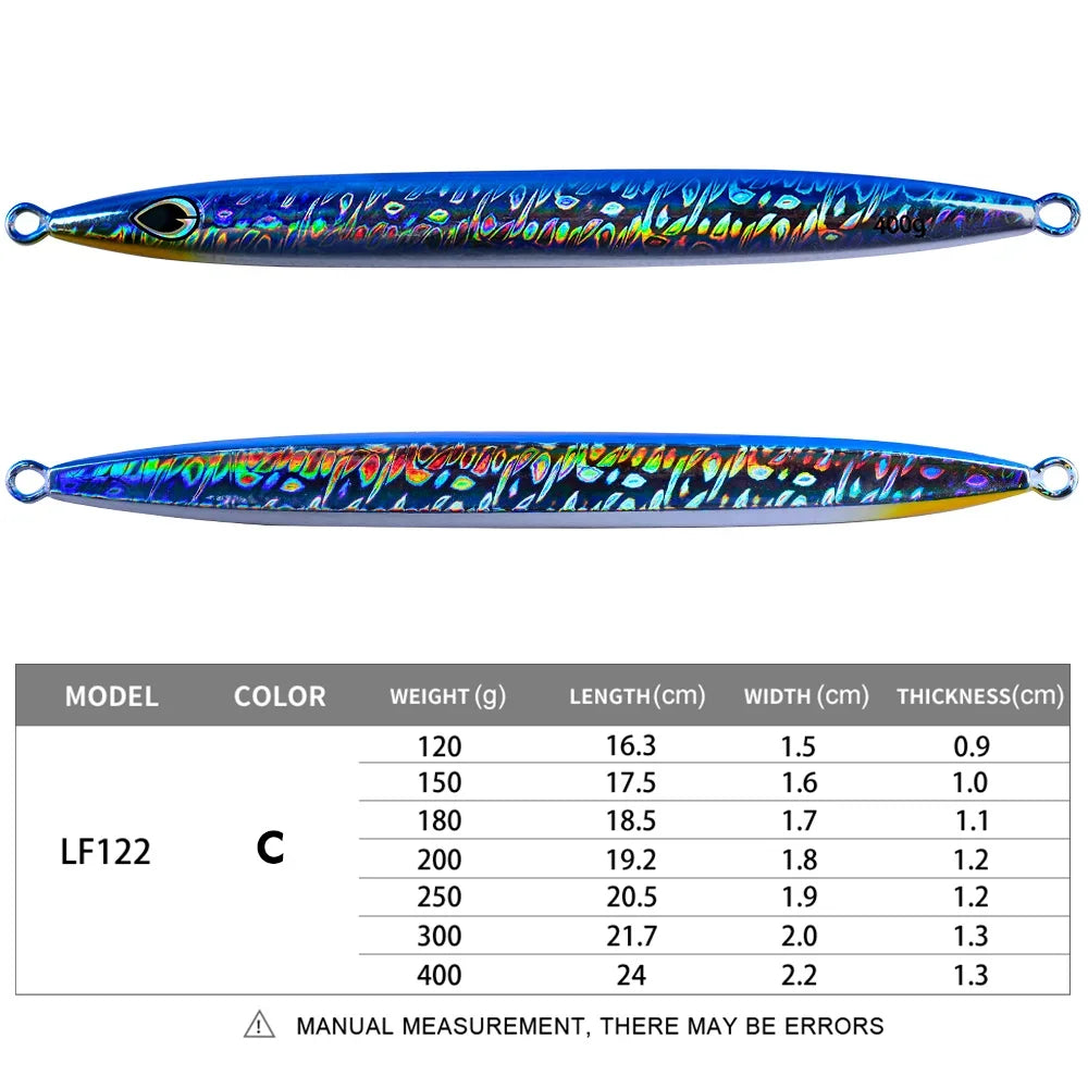 KATUYSHA 1PCS Metal Jigs Lure 120g-400g Sinking Saltwater Vertical Fishing Jigging Bait Long Casting Hard Wobbler Sea Pesca Isca
