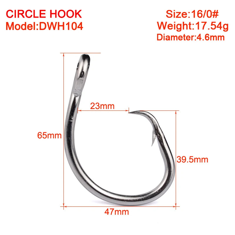 KATUYSHA Wholesale Stainless Steel Tuna Swordfish Hooks - 4X Reinforcement Corrosion-Resistant Multi-Scenario