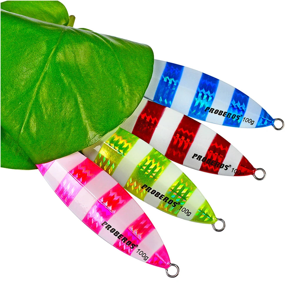 KATUYSHA 80g-100g-120g Glowing Sea Fishing Lure Seawater Jigging Long Throw Metal Lure Lure Boat Fishing Bait