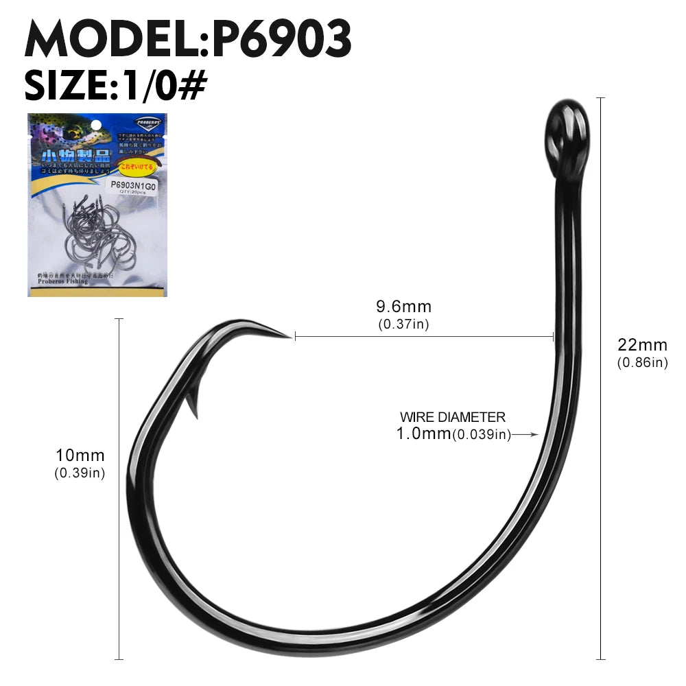 KATUYSHA 4#-7/0# Wholesale Anti-Rust Jig Hooks - High Carbon Steel with Fast Penetration Micro-Serrated Tip