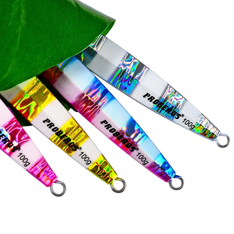 KATUYSHA 60g-80g-100gGlowing Sea Fishing Lure Long Throw Metal Lure Seawater Jigging Lure Boat Fishing Bait