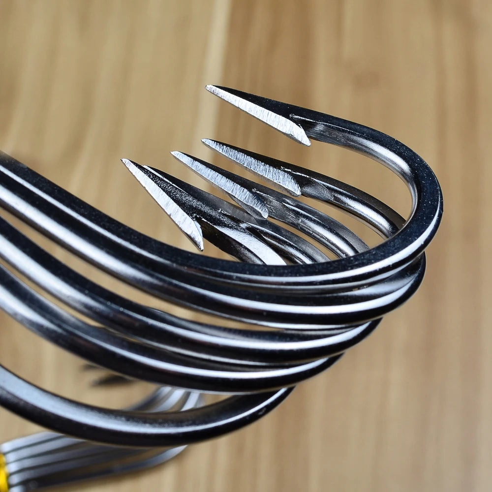 KATUYSHA Heavy Duty Deep Sea Tuna Swordfish Hooks - 316 Stainless Steel J-Hook Fast Penetration Anti-Slip