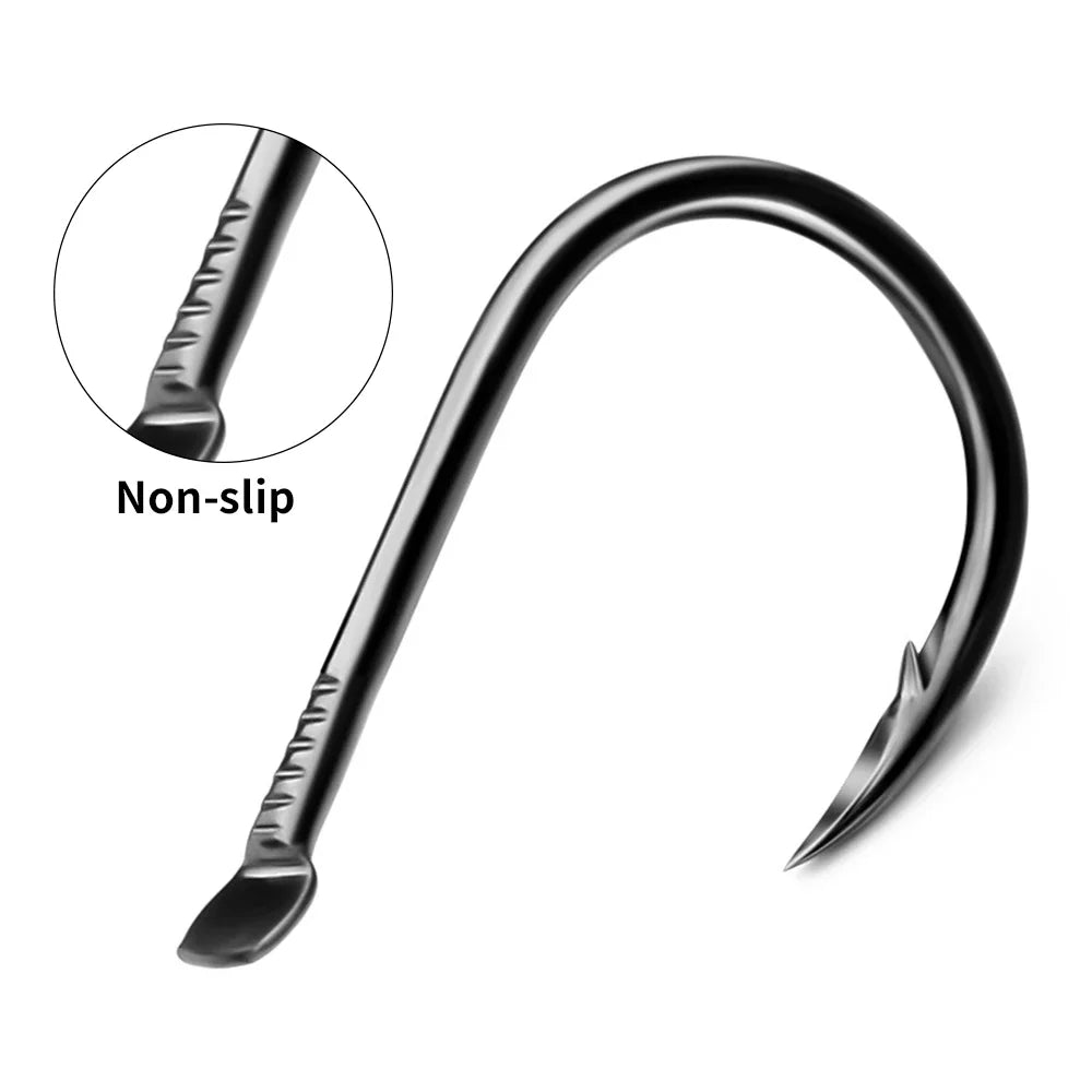 KATUYSHA 1Pcs/lot High Carbon Steel Jig Fishing Hook - Corrosion-Resistant Barbed for Wholesale