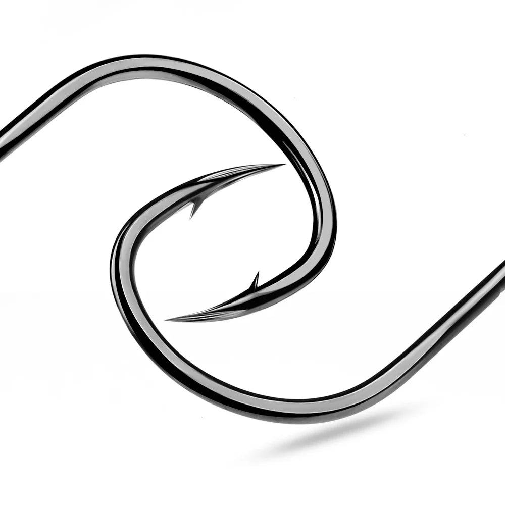 KATUYSHA 1Pcs/lot High Carbon Steel Jig Fishing Hook - Corrosion-Resistant Barbed for Wholesale