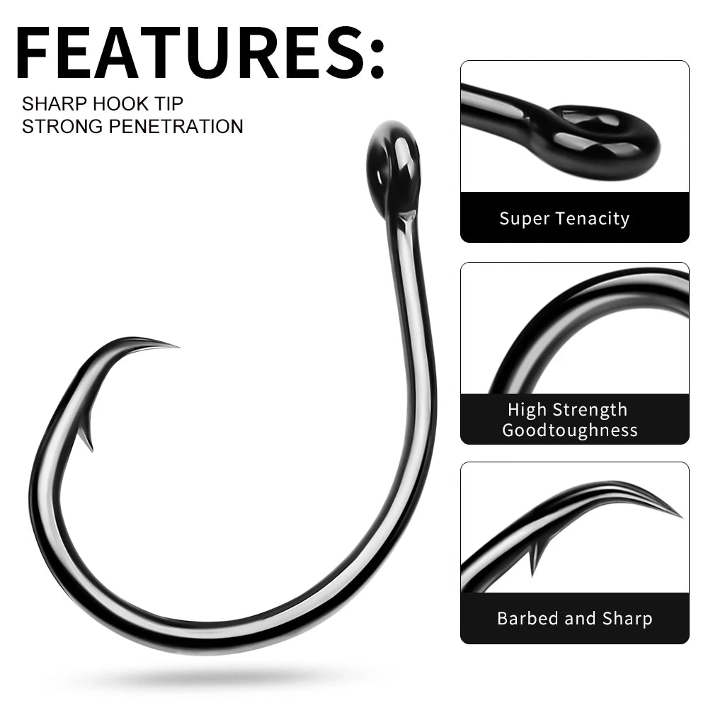 KATUYSHA High Carbon Steel Jig Fishing Hook - Annealed for Reduced Brittleness
