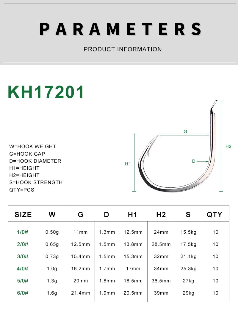 KATUYSHA High Carbon Steel Jig Fishing Hook - Wholesale for Commercial Fishermen