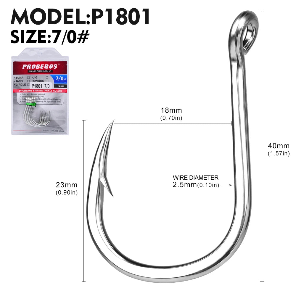 KATUYSHA Jig Fishing Hook High Carbon Steel - Barbed with Hydrophilic Coating for Faster Sinking