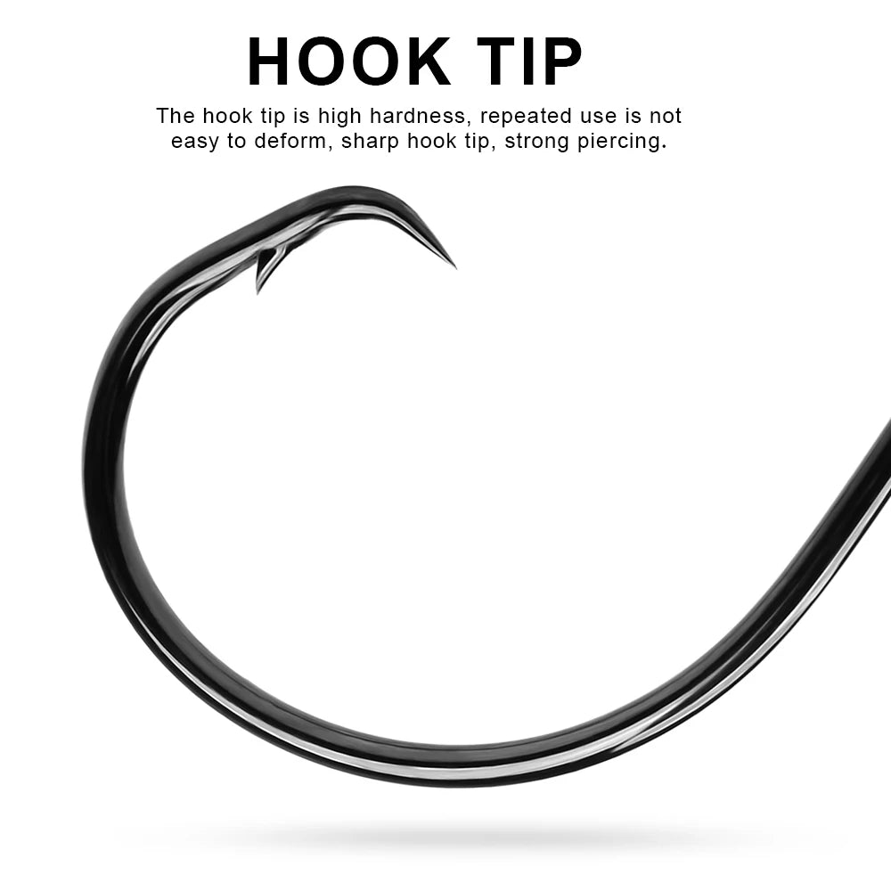 KATUYSHA 4#-7/0# Wholesale Anti-Rust Jig Hooks - High Carbon Steel with Fast Penetration Micro-Serrated Tip