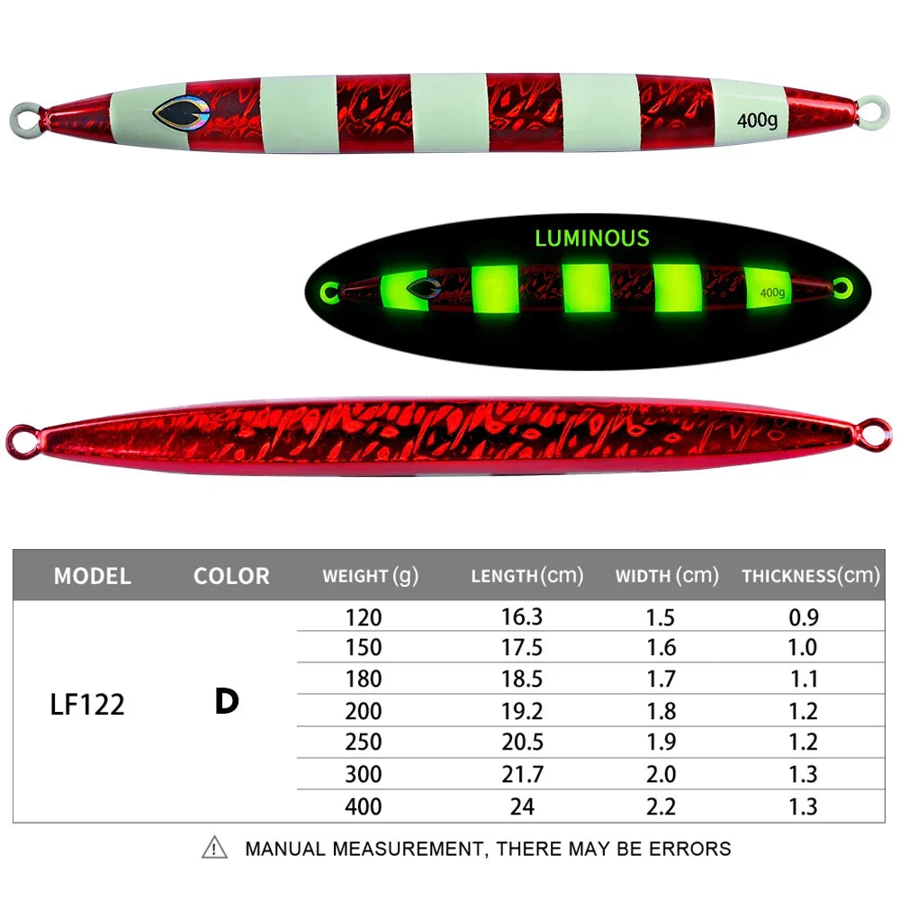 KATUYSHA 1PCS Metal Jigs Lure 120g-400g Sinking Saltwater Vertical Fishing Jigging Bait Long Casting Hard Wobbler Sea Pesca Isca