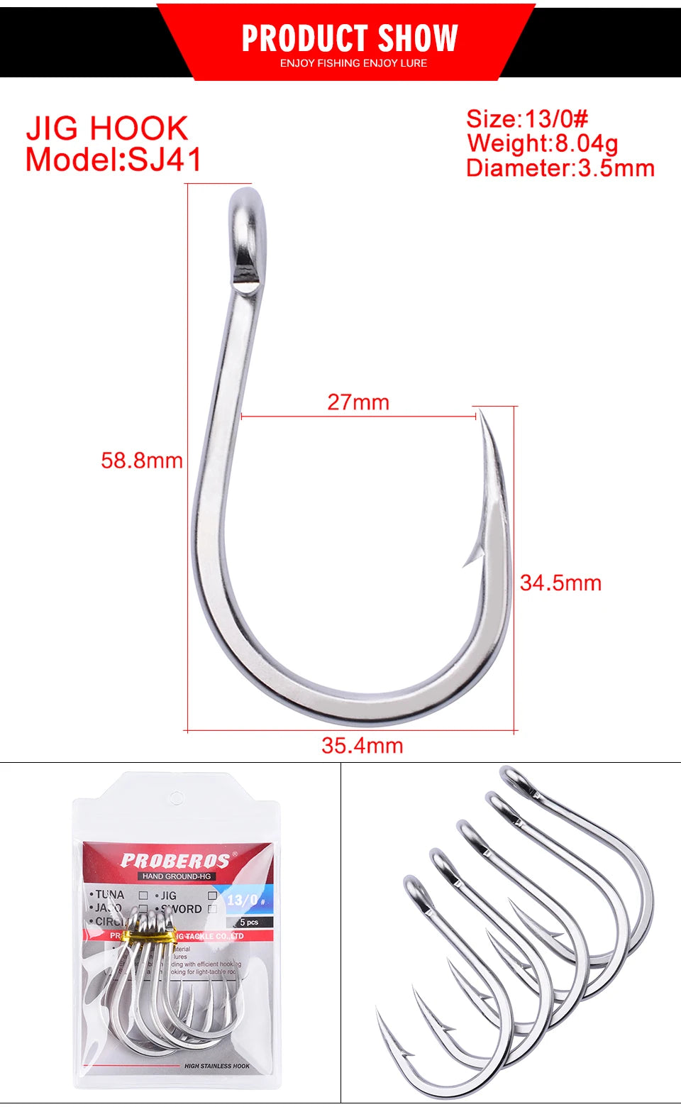 KATUYSHA 2025 Direct Stainless Steel Heavy Jig Hooks - Reinforced for Deep Sea Tuna Fishing