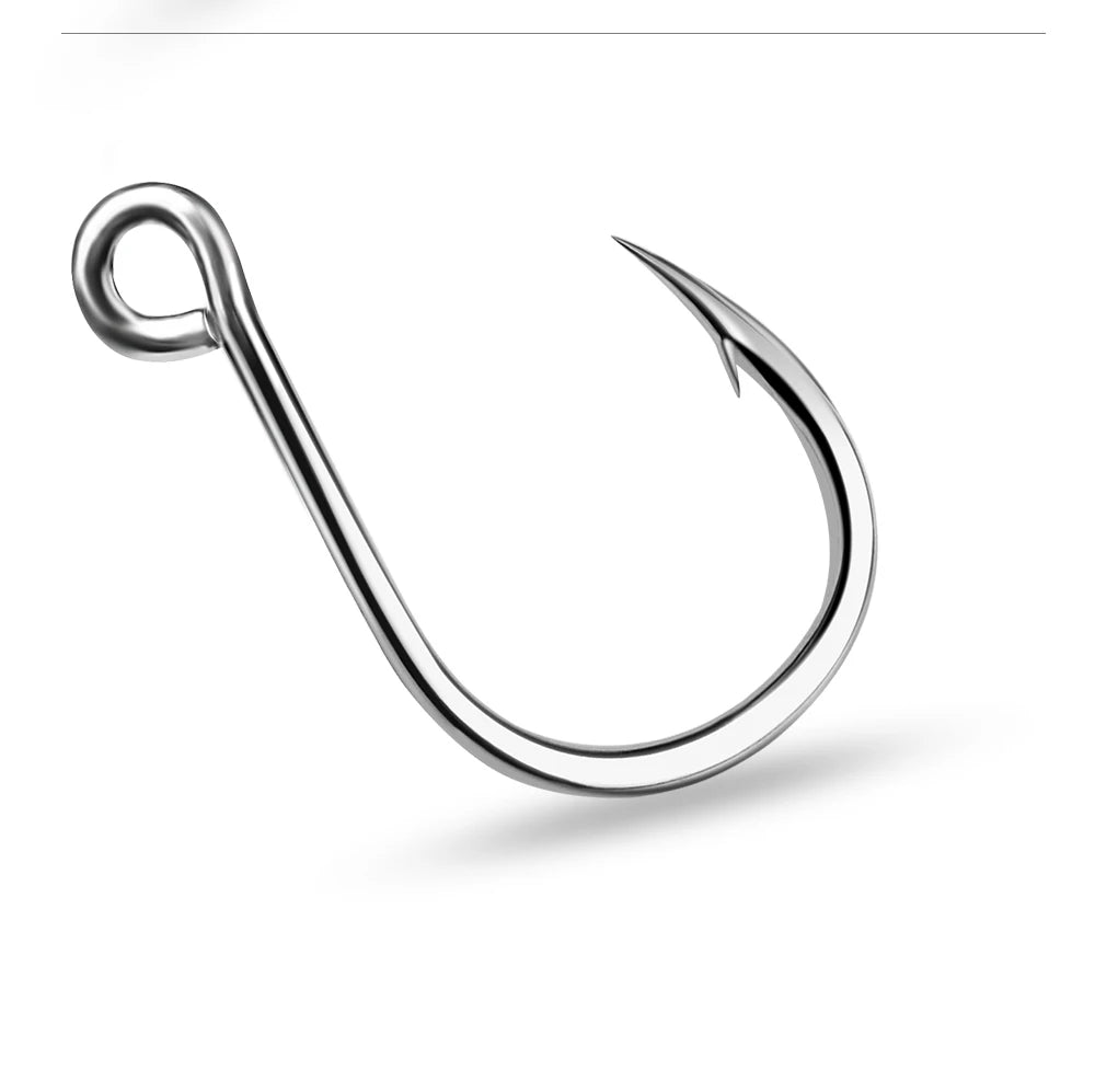 KATUYSHA Wholesale Barbed Jig Hooks - High Carbon Steel Offset Bend for Deep Hooking