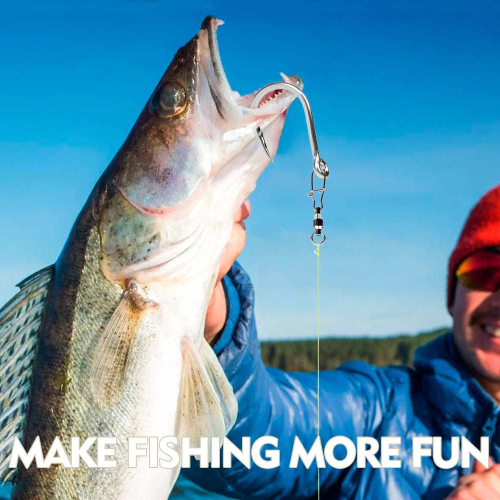 KATUYSHA Jig Fishing Hook High Carbon Steel - Barbed with Hydrophilic Coating for Faster Sinking