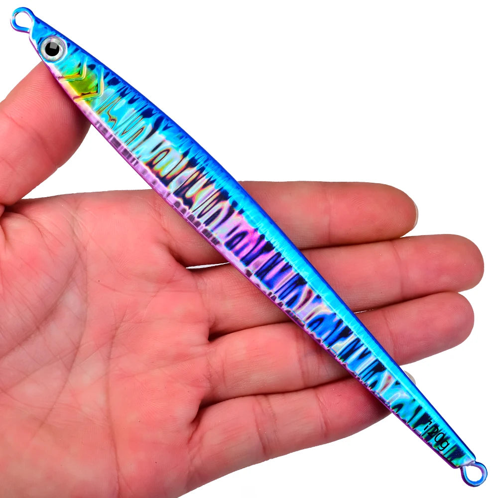 KATUYSHA 1PC Drag Metal Jig Spoon 80g-100g-120g Trolling Jigging Fish Sea Bass Hard Bait Fast Sinking Fishing Lure WobblerLure