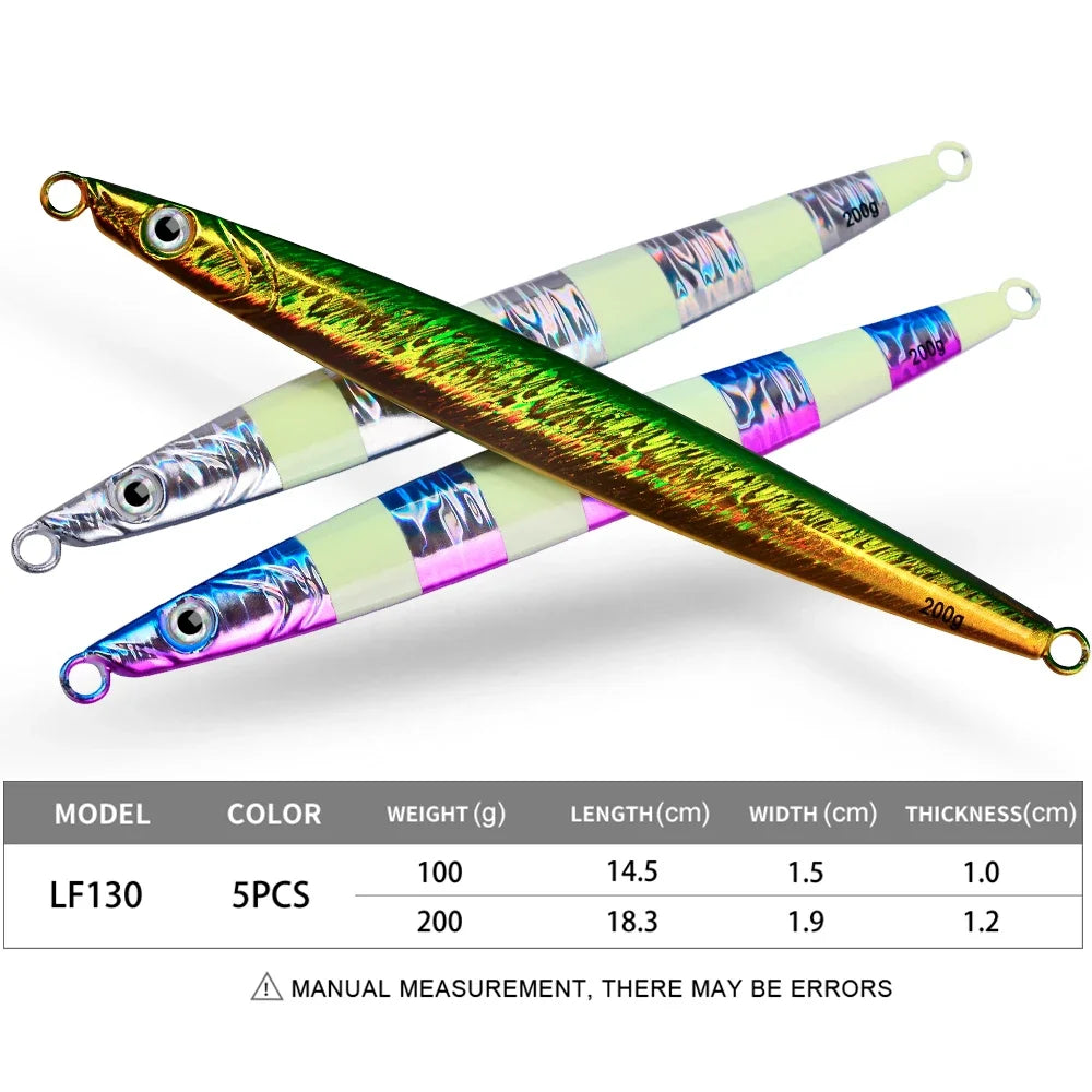 KATUYSHA 1PC Metal Fishing Lure 100g-200g Artificial Jigging Baits Sinking Hard Jig Wobblers Trolling Swimbait Fishing Tackle
