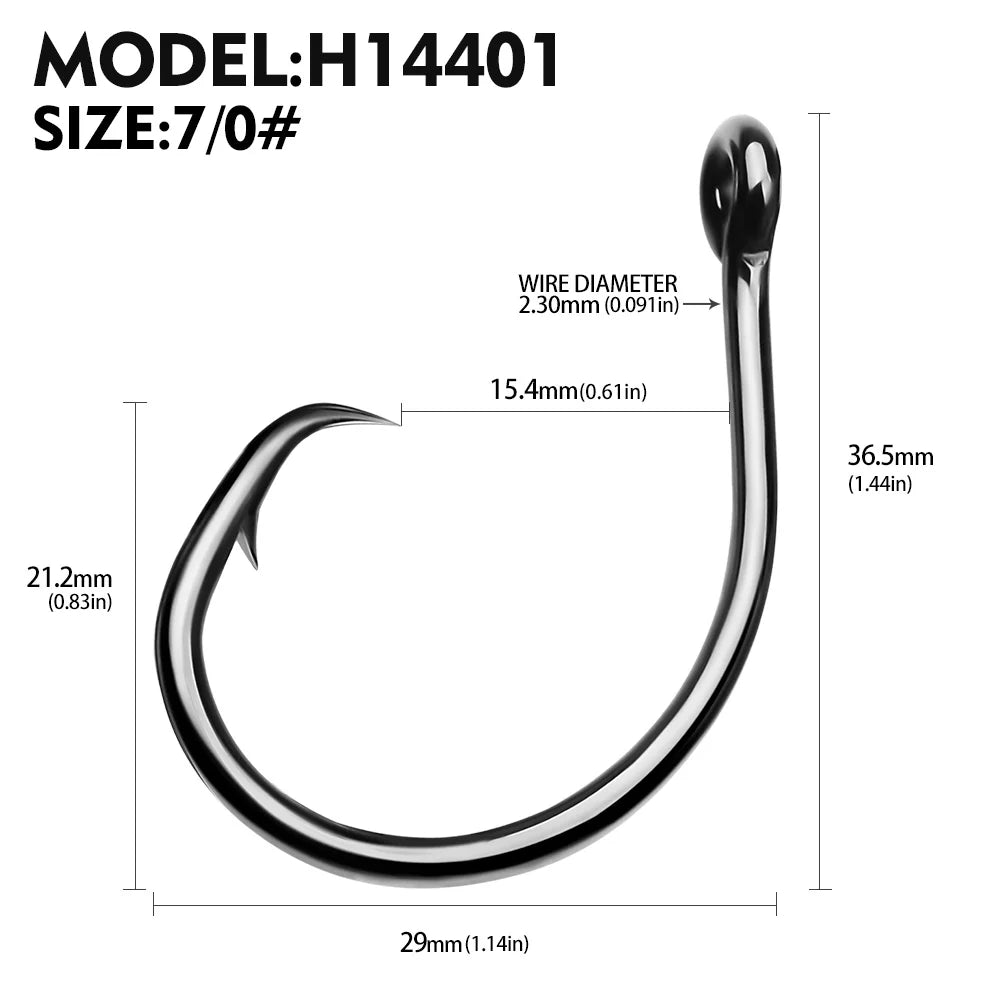 KATUYSHA High Carbon Steel Jig Fishing Hook - Annealed for Reduced Brittleness