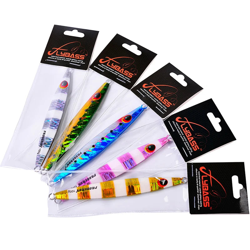 KATUYSHA 60g-80g-100gGlowing Sea Fishing Lure Long Throw Metal Lure Seawater Jigging Lure Boat Fishing Bait