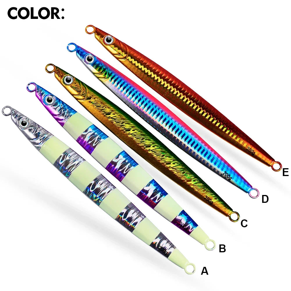 KATUYSHA 1PC Metal Fishing Lure 100g-200g Artificial Jigging Baits Sinking Hard Jig Wobblers Trolling Swimbait Fishing Tackle