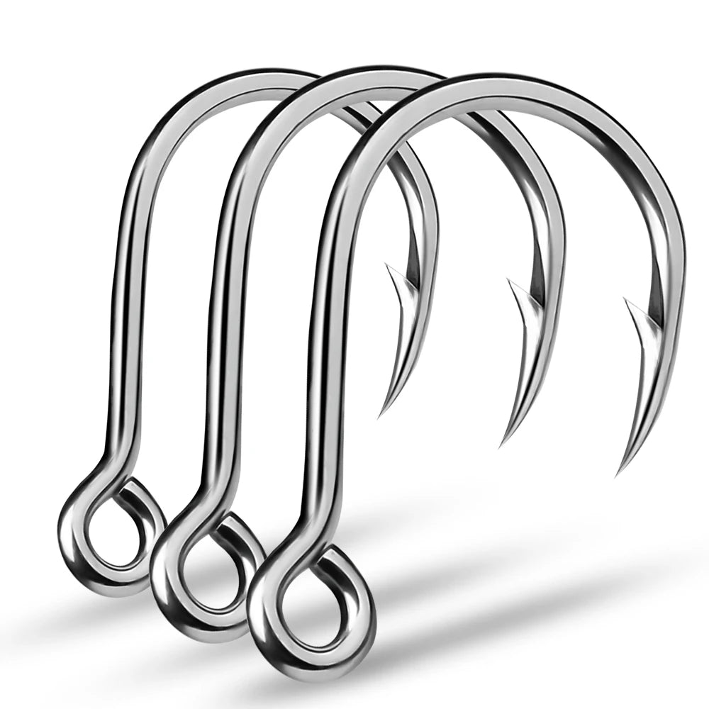 KATUYSHA Wholesale Jig Fishing Hooks - High Carbon Steel Barbed with Quick-Release Bait Clip