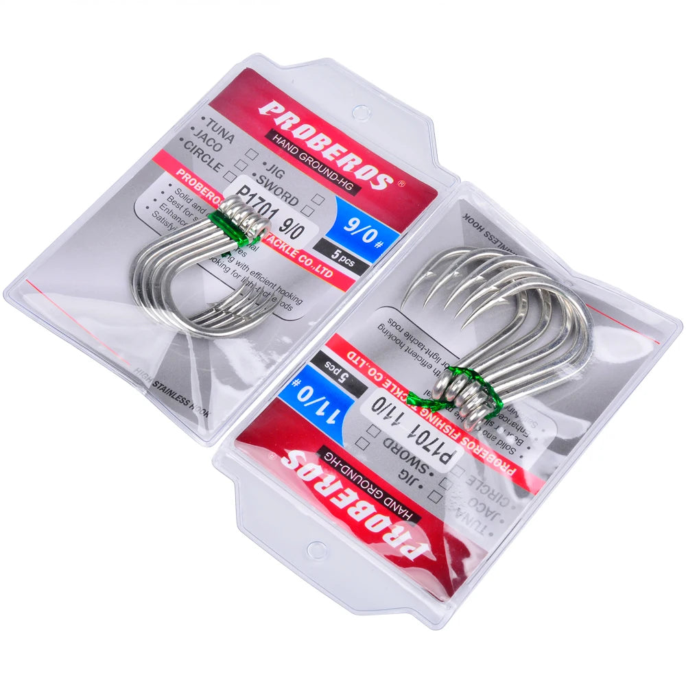 KATUYSHA Jig Fishing Hook High Carbon Steel - Barbed with Hydrophilic Coating for Faster Sinking