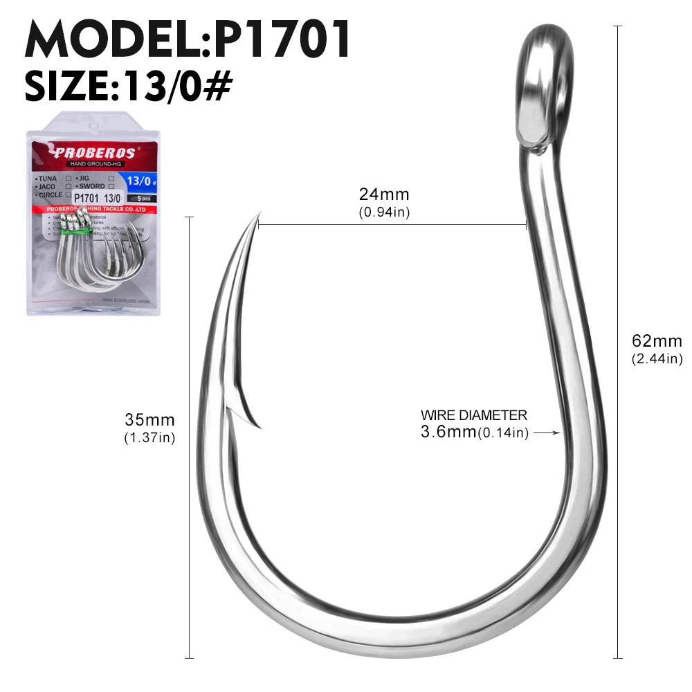 KATUYSHA Jig Fishing Hook High Carbon Steel - Barbed with Hydrophilic Coating for Faster Sinking