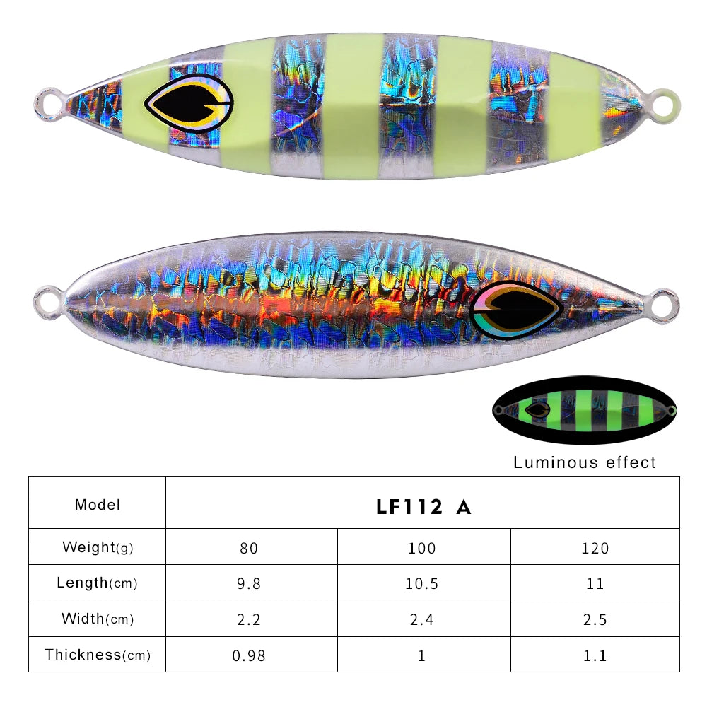 KATUYSHA glowing sea fishing lure seawater jigging lure long throw metal lure boat fishing bait