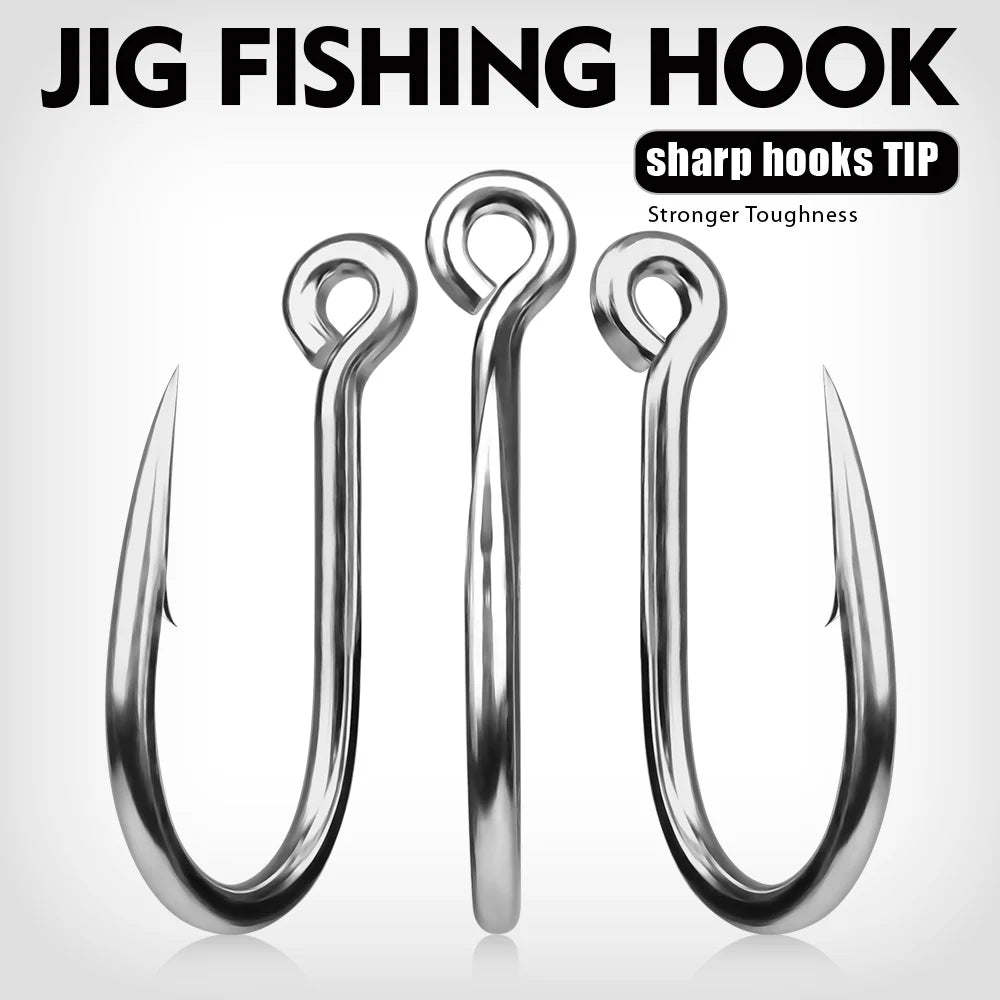 KATUYSHA Jig Fishing Hook High Carbon Steel - Barbed with Hydrophilic Coating for Faster Sinking