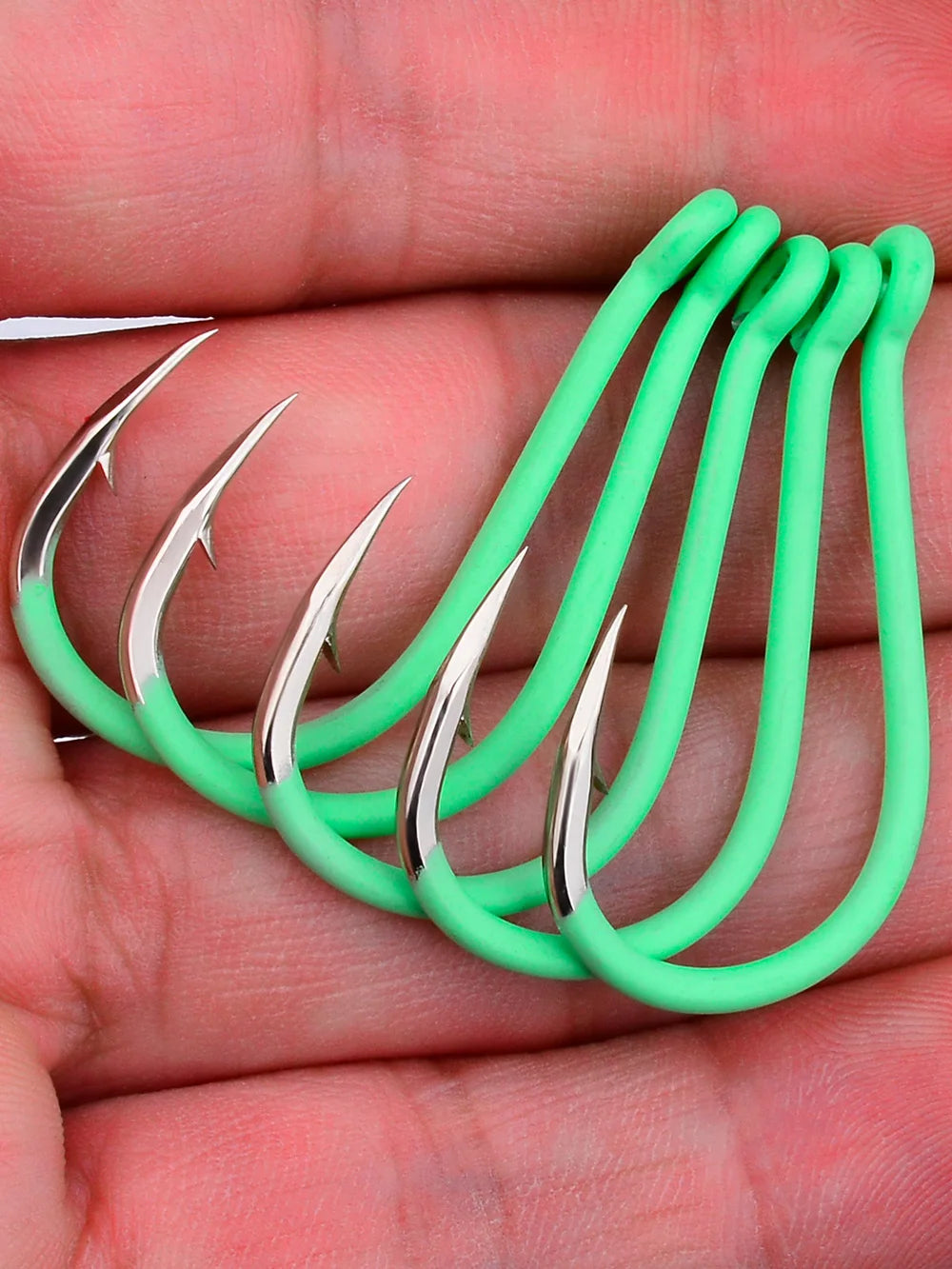 KATUYSHA Coral Reef Jig Fishing Hook - High Carbon Steel Barbed with Abrasion-Resistant Tip