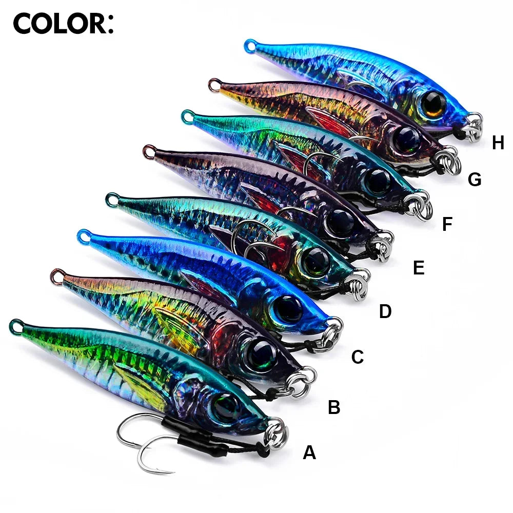 KATUYSHA 1PCS Sea Fishing Jigs Bait 80G-200G Metal Jigging Lure Artificial Hard Wobbler Sinking Fishing Isca Bass Fishing Tackle