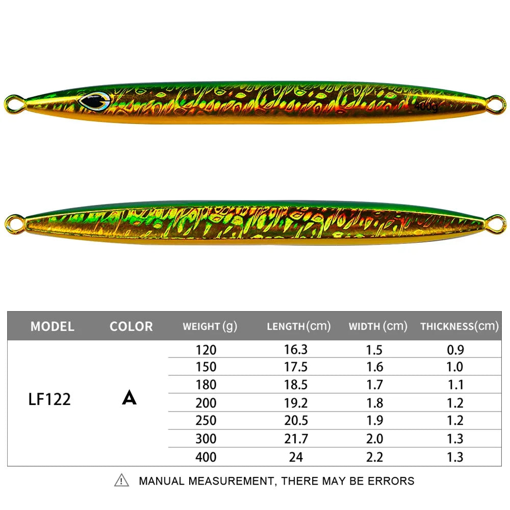 KATUYSHA 1PCS Metal Jigs Lure 120g-400g Sinking Saltwater Vertical Fishing Jigging Bait Long Casting Hard Wobbler Sea Pesca Isca