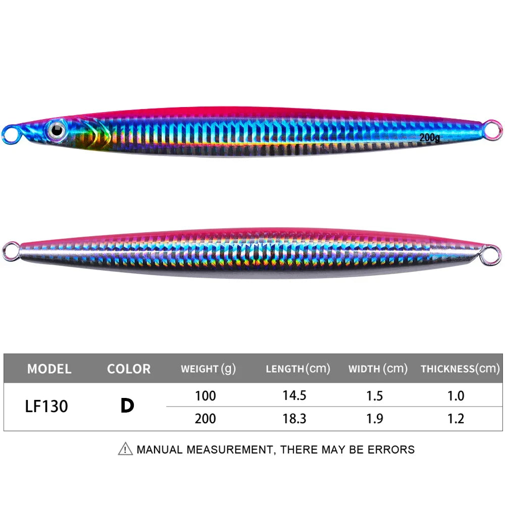 KATUYSHA 1PC Metal Fishing Lure 100g-200g Artificial Jigging Baits Sinking Hard Jig Wobblers Trolling Swimbait Fishing Tackle