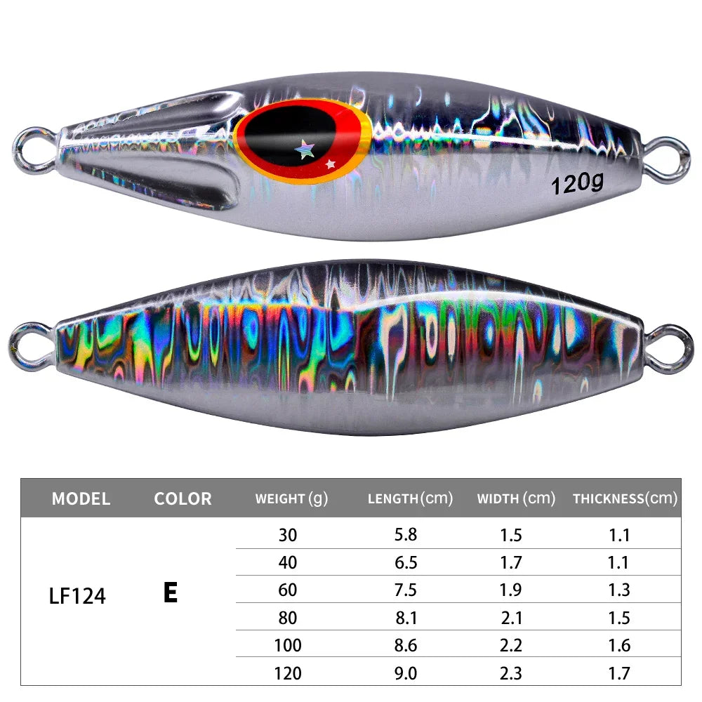 KATUYSHA Metal Jigs Lures 30g-40g-60g-80g-100g-120g Trolling Saltwater Vertical Fishing Jigging Bait Long Casting Hard cebos
